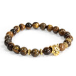 Pulseira Olho de Tigre - Tigre Dourado
